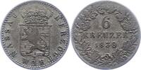 Nassau 6 Kreuzer Wilhelm 1816-1839. -