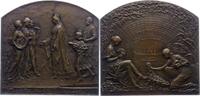 Belgien-Königreich Bronzeplakette Albert I. 1909-1934. -