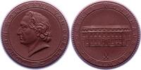 Personenmedaillen Porzellanmedaille Goethe, Johann Wolfgang von *1749 Frankfurt, +1832. -