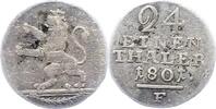 Hessen-Kassel 1/24 Taler 1801 F Wilhelm IX. 1785-1803. Fast sehr schön 9,00 EUR  plus 6,00 EUR verzending