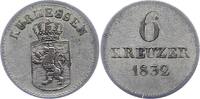 Hessen-Kassel 6 Kreuzer Wilhelm II. 1821-1847. -