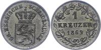 Hessen-Darmstadt 1 Kreuzer Ludwig III. 1848-1877. -