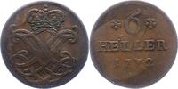 Hessen-Kassel 6 Heller Friedrich II. 1760-1785. -