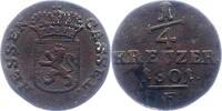 Hessen-Kassel 1/4 Kreuzer Wilhelm IX. 1785-1803. -