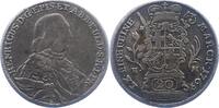 Fulda-Bistum 20 Kreuzer 1765 Heinrich VIII. von Bibra 1759-1788. F-VF