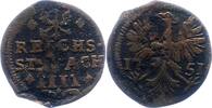 Aachen 4 Heller 1751 Städtische Prägungen. VF-