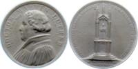 Reformation Porzellanmedaille Errichtung des Lutherdenkmals in Wittenberg 1821. -