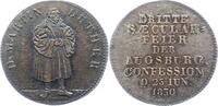 Reformation Silbermedaille 300-Jahrfeier der Übergabe der Augsburger Konfession 1830. -