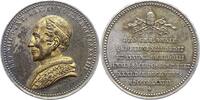 Italien-Kirchenstaat Vatikan Versilberte Bronzemedaille Leo XIII. 1878-1903. -