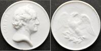 Personenmedaillen Porzellanmedaille Goethe, Johann Wolfgang von *1749 Frankfurt, +1832. -
