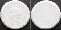 Medicina in nummis Meißen. Porzellanmedaille Hahnemann, Christian Friedrich Samuel 1755-1843, Begründer der Homoeopathie. -
