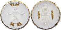 Porzellanmedaillen Dresden. Weiße Meißner Porzellanmedaille 19 Deutsches Reich -