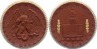 Porzellanmedaillen Kamenz. Braune Meißner Porzellanmedaille 1 Deutsches Reich -