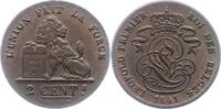 Belgien-Königreich 2 Centimes Leopold I. 1830-1865. -