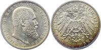 Württemberg 2 Mark Wilhelm II. 1891-1918. -