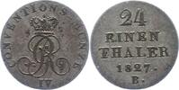 Braunschweig-Calenberg-Hannover 1/24 Taler Georg IV. 1820-1830. -