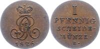 Braunschweig-Calenberg-Hannover 1 Pfennig Georg IV. 1820-1830. -