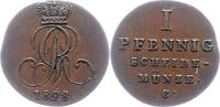 Braunschweig-Calenberg-Hannover 1 Pfennig Georg IV. 1820-1830. -