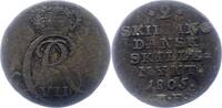 Dänemark 2 Skilling Christian VII. 1766-1808. -