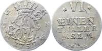 Mecklenburg-Strelitz 1/6 Taler Adolf Friedrich IV. 1752-1794. -