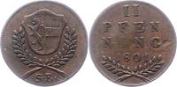 Salzburg 2 Pfennig Hieronymus Graf Colloredo 1772-1803. -
