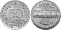Weimarer Republik Verprägung. 50 Pfennig 1 -