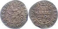 12 Mariengroschen Feinsilber 1671 Osnabrück-Bistum Ernst August I. 1662-1698. Schrötlingsfehler, fast sehr schön