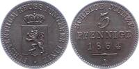 Reuss-jüngere Linie zu Schleiz 3 Pfennig Heinrich LXVII. 1854-1867. -