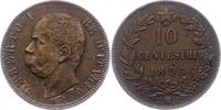 Italien-Königreich 10 Centesimi Umberto I. 1878-1900. -