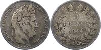 Frankreich 5 Francs 1844 W Louis Philipp 1830-1848. Fast sehr schön 28,00 EUR  plus 6,00 EUR verzending