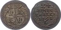 Sachsen-Albertinische Linie 1/24 Taler Friedrich August II. 1733-1763. -