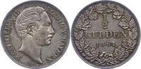 Bayern 1/2 Gulden Maximilian II. Joseph 1848-1864. -