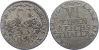 Reuss-jüngere Linie zu Schleiz 1/6 Taler Heinrich XII. 1744-1784. -