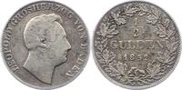 Baden-Durlach 1/2 Gulden Leopold 1830-1852. -
