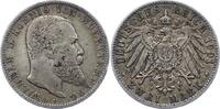 Württemberg 2 Mark Wilhelm II. 1891-1918. -