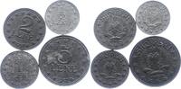 Albanien 1/2, 1 2 und 5 Leke Sozialistische Volksrepublik 1945-1990. -