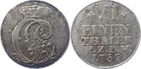 Pfalz-Zweibrücken 1/6 Taler Christian IV. 1735-1775. -