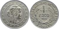 Brasilien 2000 Reis Republik 1889-1942. -