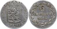 Nassau 6 Kreuzer Wilhelm 1816-1839. -