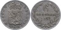 Nassau 6 Kreuzer Wilhelm 1816-1839. -