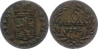 Nassau Zeitgenössische Fälschung zum 6 Kreuzer 18 Wilhelm 1816-1839. -
