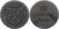 Nassau 3 Kreuzer Wilhelm 1816-1839. -