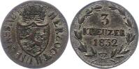 Nassau Zeitgenössische Fälschung zum 3 Kreuzer 18 Wilhelm 1816-1839. -
