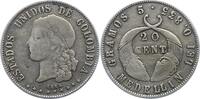 Kolumbien 20 Centavos Vereinigte Staaten von Kolumbien 1862-1886. -