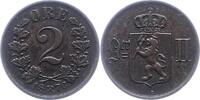 Norwegen 2 Öre 1 Unter schwedischer Regierung 1814-1905. -