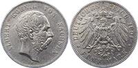 Sachsen 5 Mark Albert 1873-1902. -