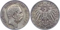 Sachsen 2 Mark Albert 1873-1902. -