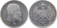 Württemberg 2 Mark Wilhelm II. 1891-1918. -