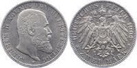 Württemberg 2 Mark Wilhelm II. 1891-1918. -