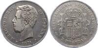 Spanien 5 Peseten Amadeo I. 1871-1873. -